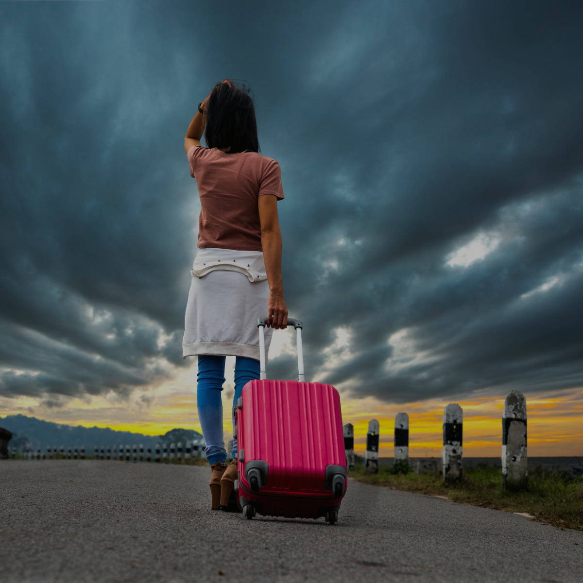 image of person with suitcase leaving for somewhere new